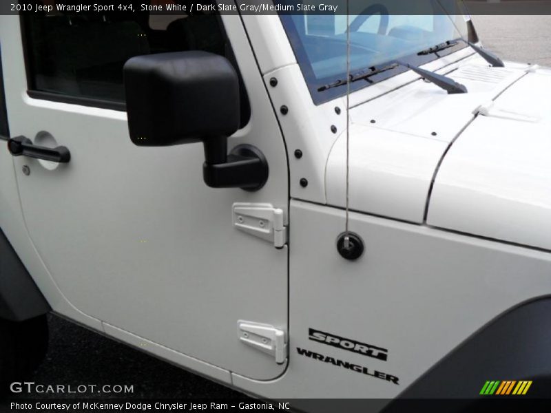 Stone White / Dark Slate Gray/Medium Slate Gray 2010 Jeep Wrangler Sport 4x4
