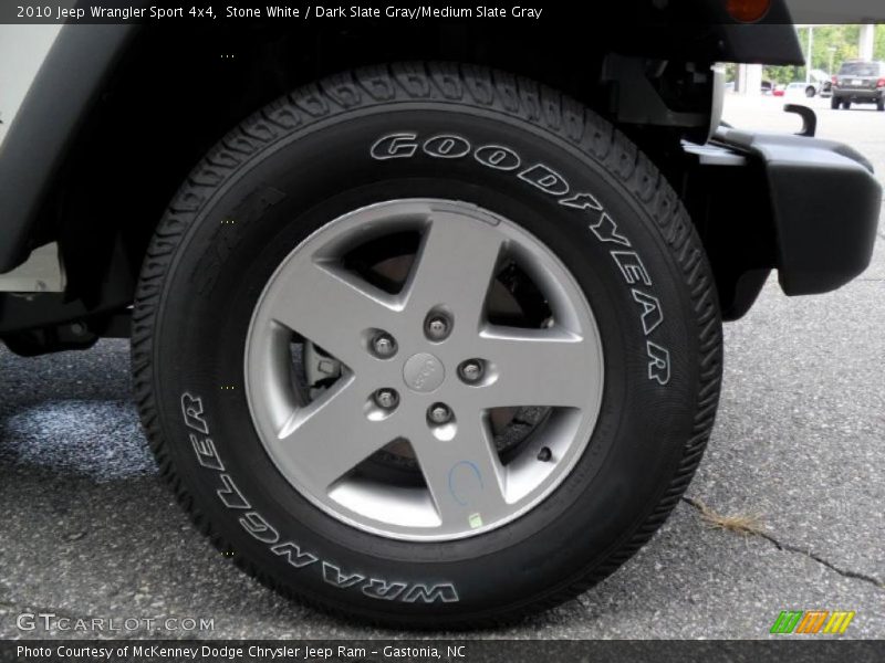 Stone White / Dark Slate Gray/Medium Slate Gray 2010 Jeep Wrangler Sport 4x4