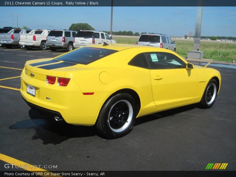 Rally Yellow / Black 2011 Chevrolet Camaro LS Coupe