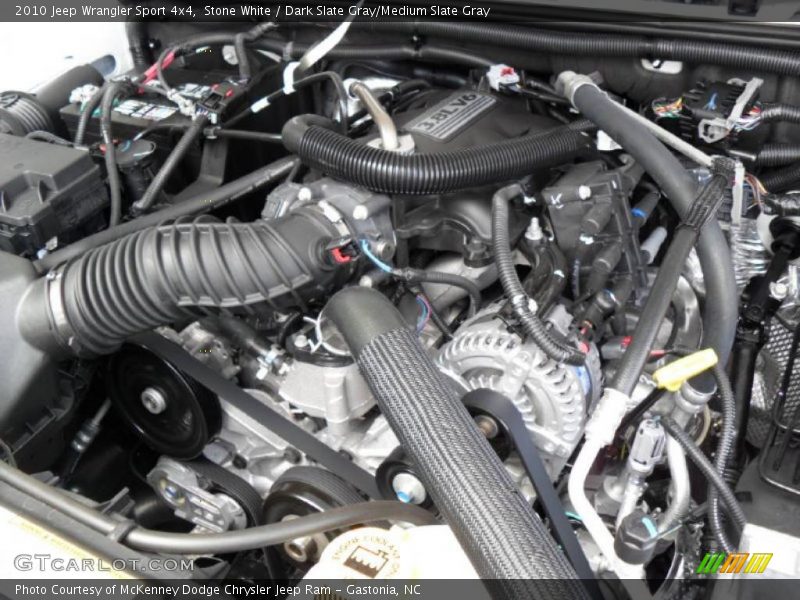 Stone White / Dark Slate Gray/Medium Slate Gray 2010 Jeep Wrangler Sport 4x4