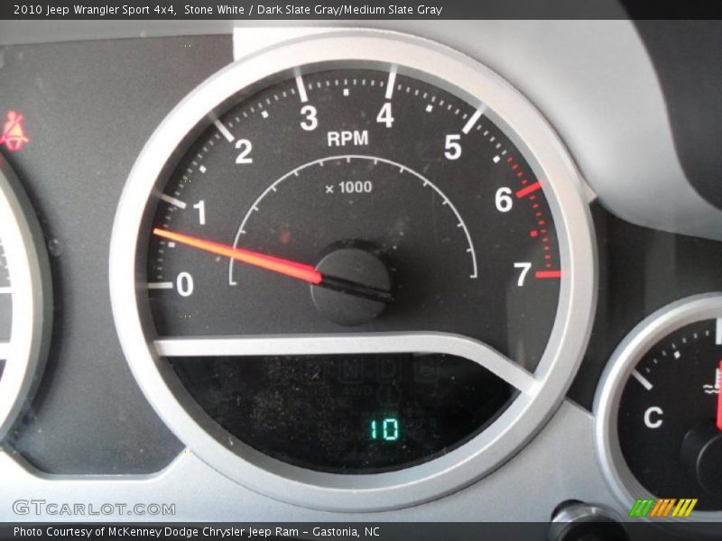 Stone White / Dark Slate Gray/Medium Slate Gray 2010 Jeep Wrangler Sport 4x4