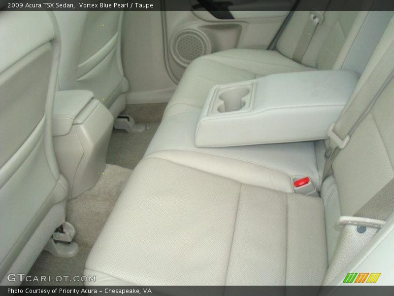 Vortex Blue Pearl / Taupe 2009 Acura TSX Sedan