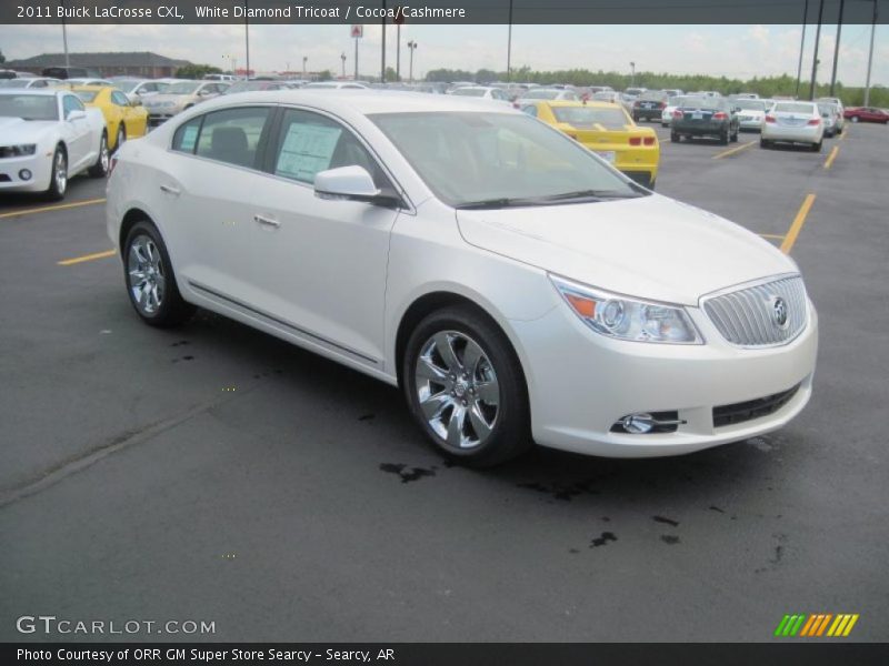 White Diamond Tricoat / Cocoa/Cashmere 2011 Buick LaCrosse CXL