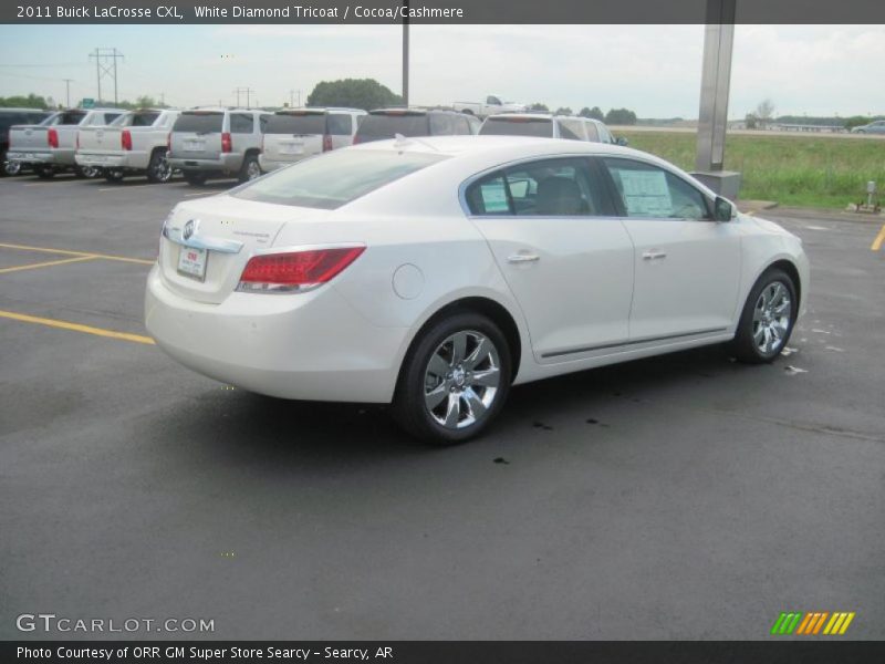 White Diamond Tricoat / Cocoa/Cashmere 2011 Buick LaCrosse CXL