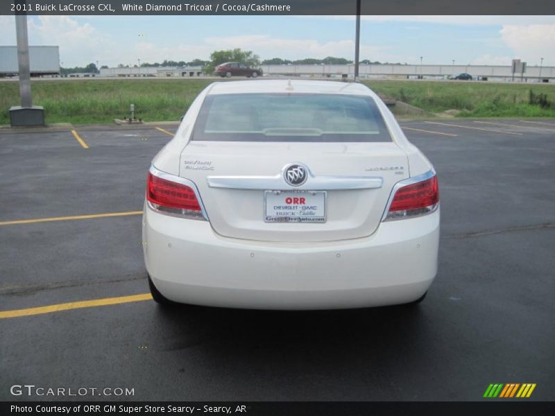 White Diamond Tricoat / Cocoa/Cashmere 2011 Buick LaCrosse CXL