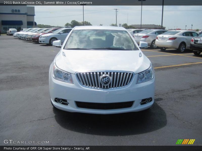 Summit White / Cocoa/Cashmere 2011 Buick LaCrosse CXL