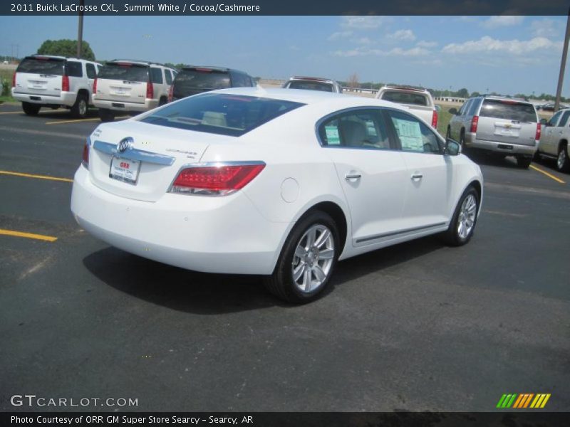 Summit White / Cocoa/Cashmere 2011 Buick LaCrosse CXL