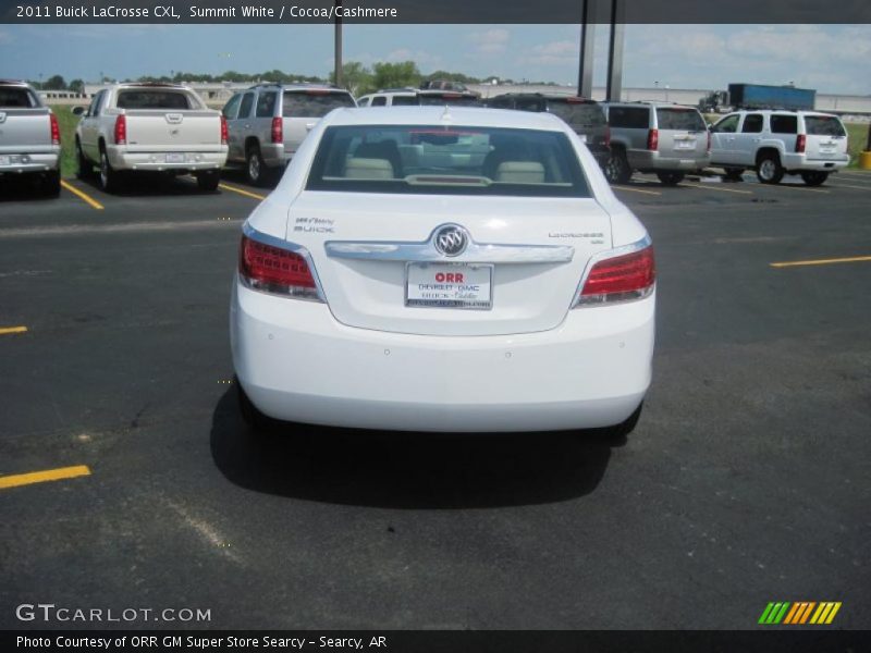 Summit White / Cocoa/Cashmere 2011 Buick LaCrosse CXL