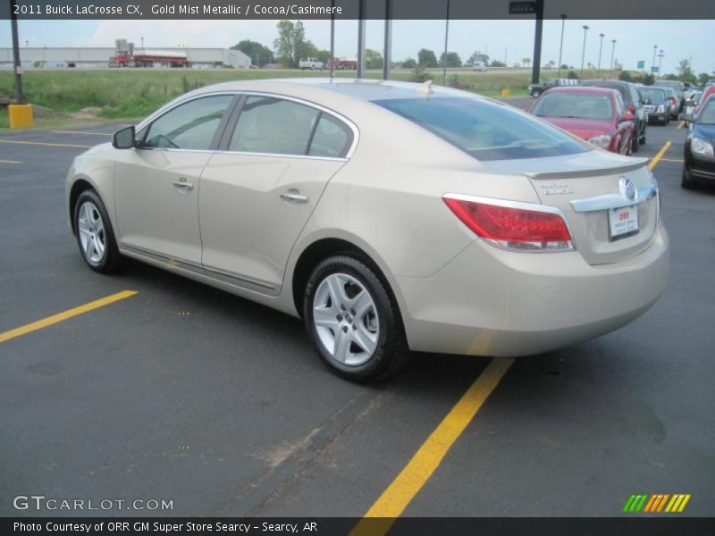Gold Mist Metallic / Cocoa/Cashmere 2011 Buick LaCrosse CX