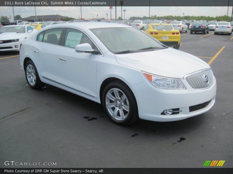 Summit White / Cocoa/Cashmere 2011 Buick LaCrosse CXL