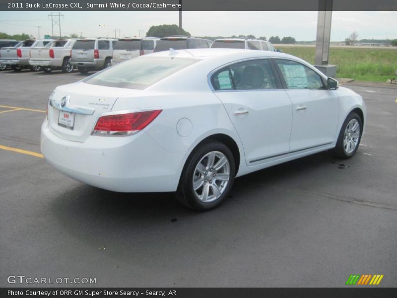 Summit White / Cocoa/Cashmere 2011 Buick LaCrosse CXL