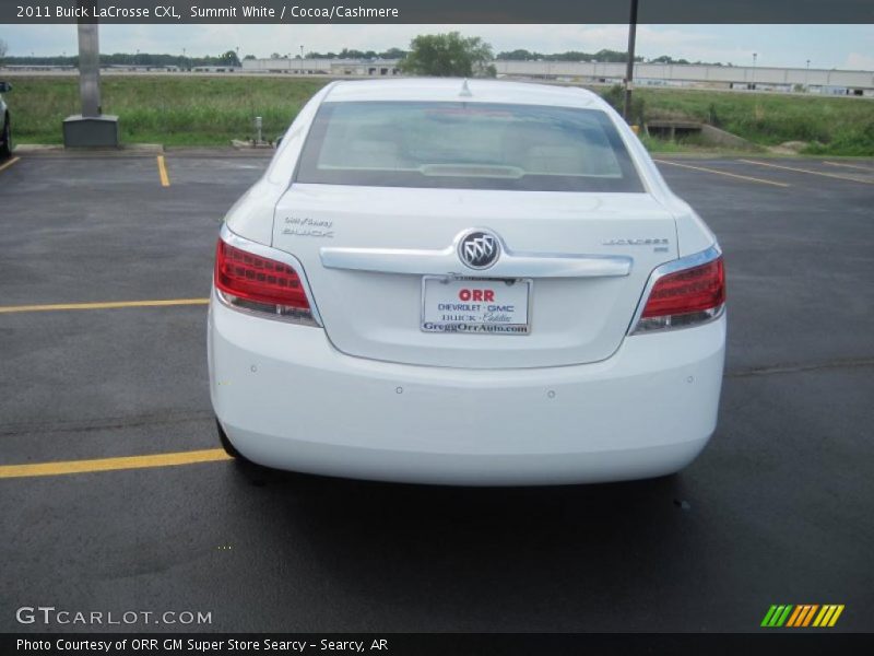 Summit White / Cocoa/Cashmere 2011 Buick LaCrosse CXL