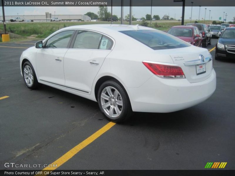 Summit White / Cocoa/Cashmere 2011 Buick LaCrosse CXL