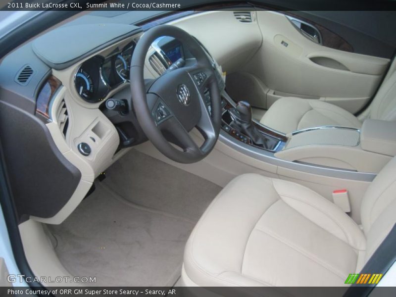 Summit White / Cocoa/Cashmere 2011 Buick LaCrosse CXL