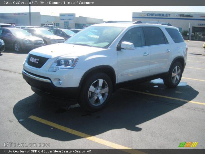 White Diamond Tintcoat / Cashmere 2011 GMC Acadia SLT