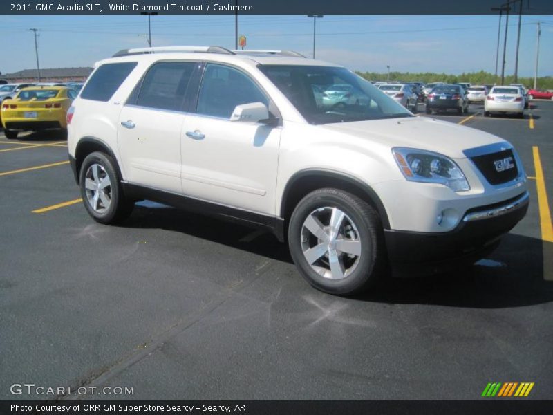 White Diamond Tintcoat / Cashmere 2011 GMC Acadia SLT