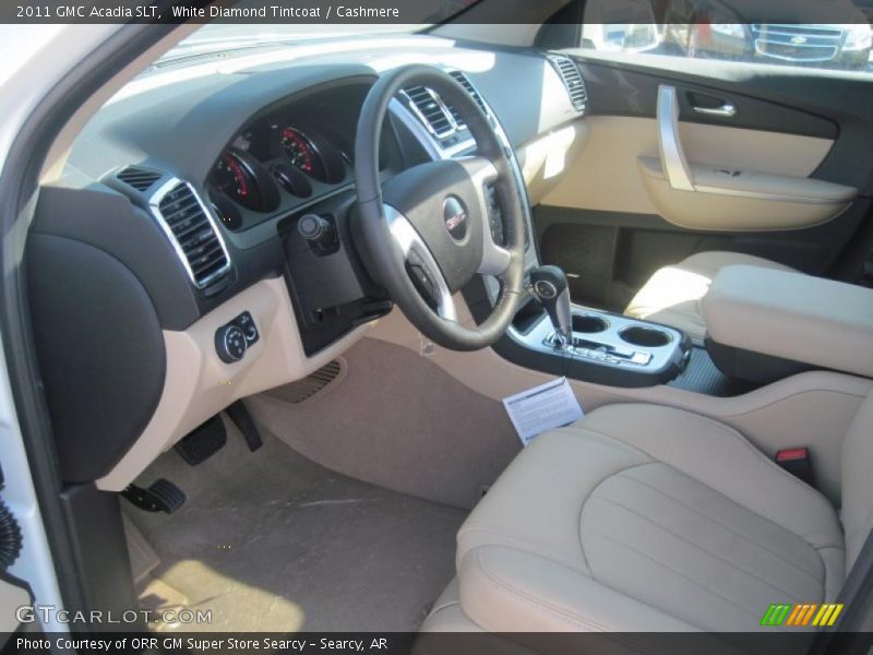 White Diamond Tintcoat / Cashmere 2011 GMC Acadia SLT