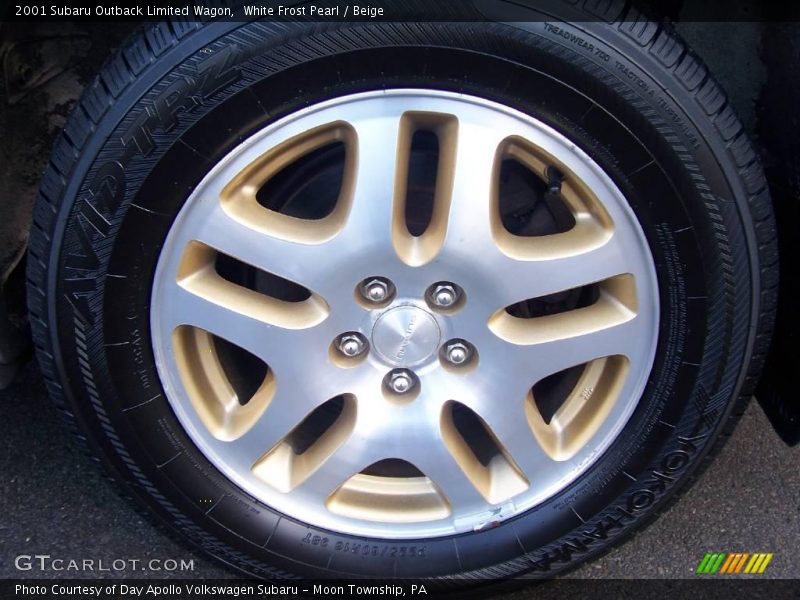 White Frost Pearl / Beige 2001 Subaru Outback Limited Wagon