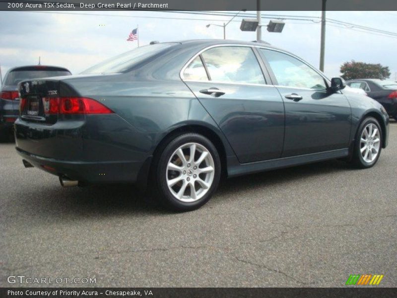 Deep Green Pearl / Parchment 2006 Acura TSX Sedan