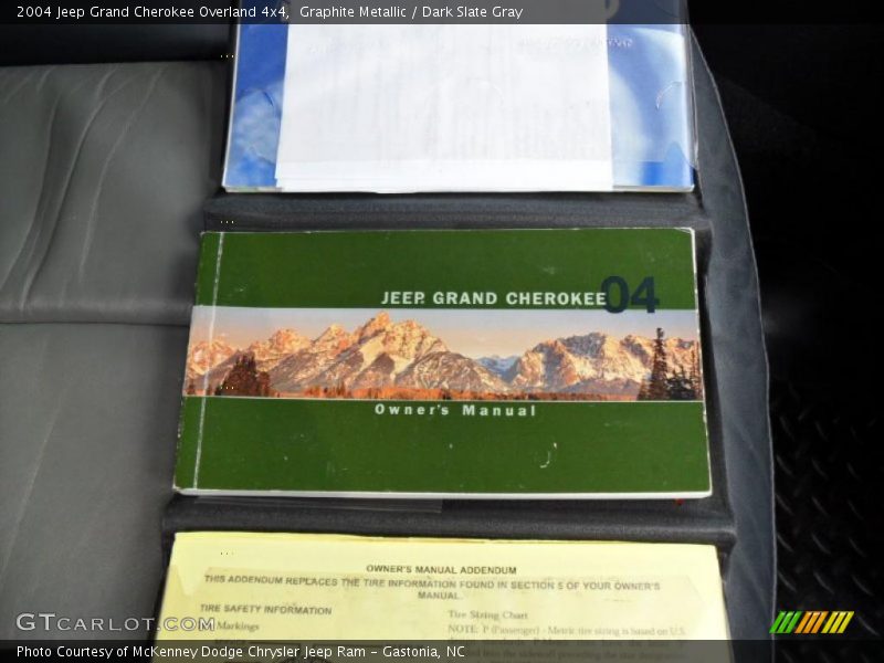 Graphite Metallic / Dark Slate Gray 2004 Jeep Grand Cherokee Overland 4x4