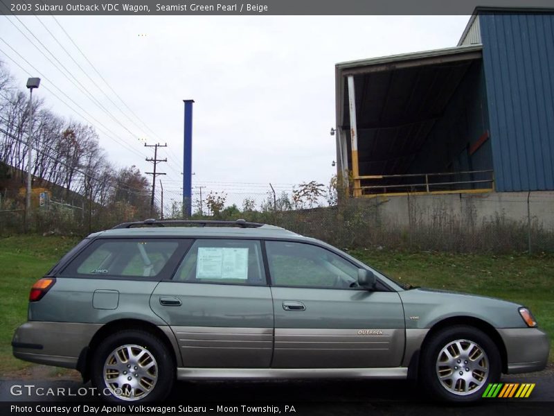 Seamist Green Pearl / Beige 2003 Subaru Outback VDC Wagon