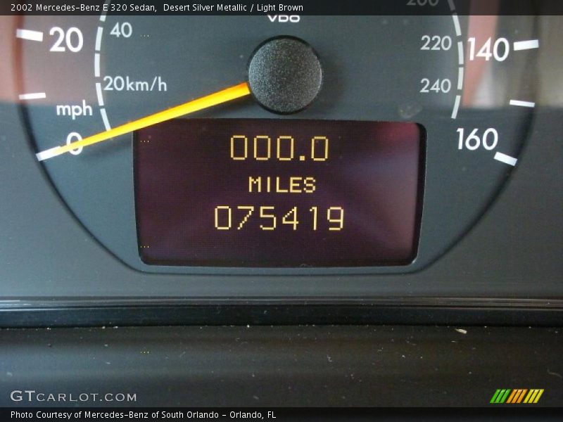 Desert Silver Metallic / Light Brown 2002 Mercedes-Benz E 320 Sedan