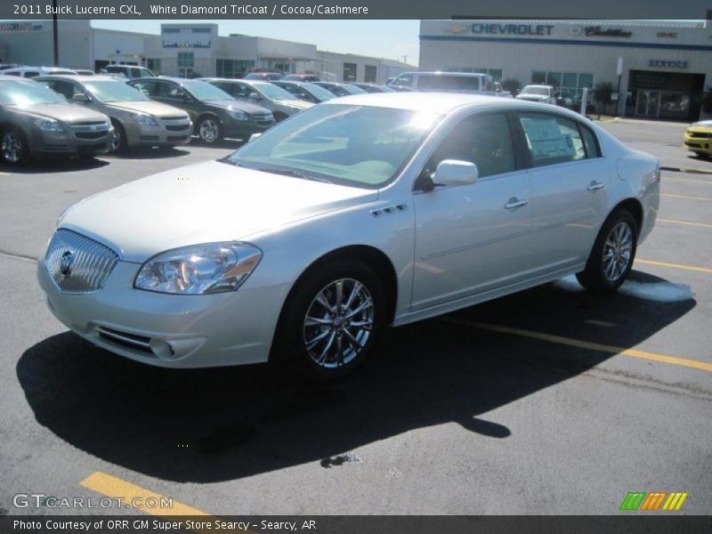 White Diamond TriCoat / Cocoa/Cashmere 2011 Buick Lucerne CXL