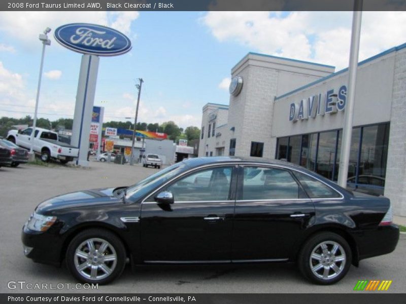 Black Clearcoat / Black 2008 Ford Taurus Limited AWD