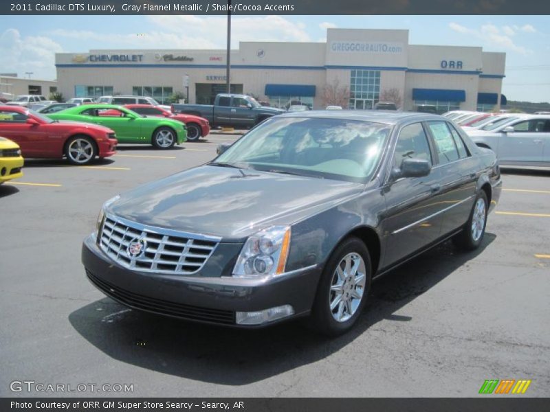 Gray Flannel Metallic / Shale/Cocoa Accents 2011 Cadillac DTS Luxury