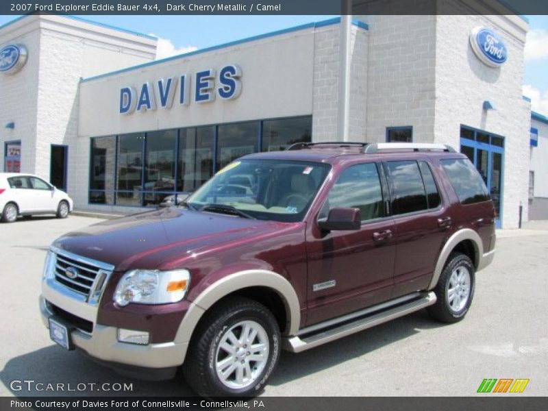 Dark Cherry Metallic / Camel 2007 Ford Explorer Eddie Bauer 4x4