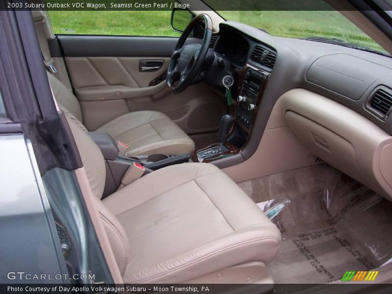 Seamist Green Pearl / Beige 2003 Subaru Outback VDC Wagon