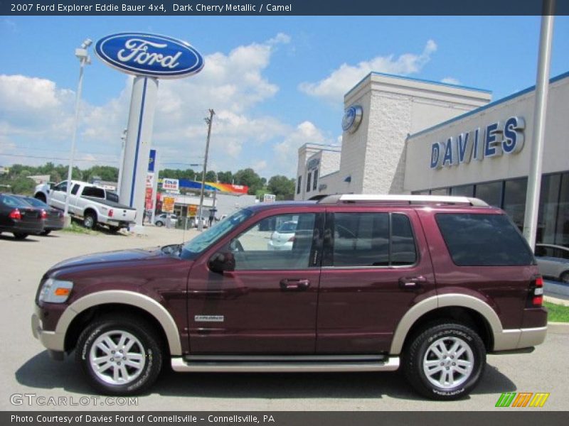 Dark Cherry Metallic / Camel 2007 Ford Explorer Eddie Bauer 4x4