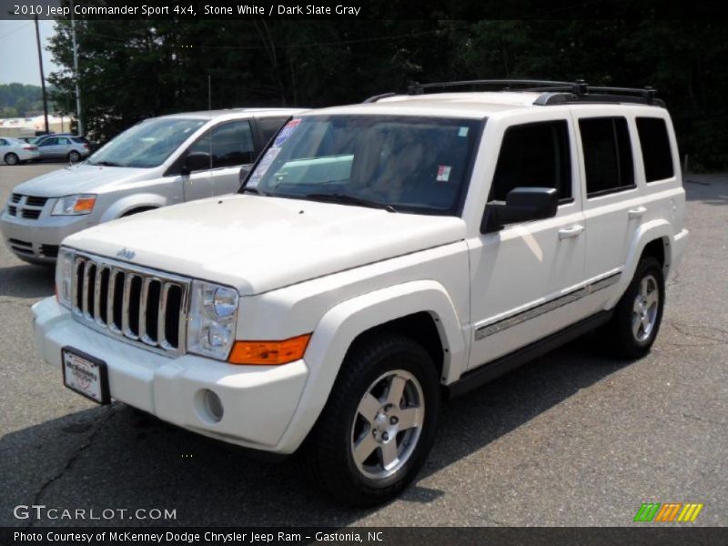 Stone White / Dark Slate Gray 2010 Jeep Commander Sport 4x4