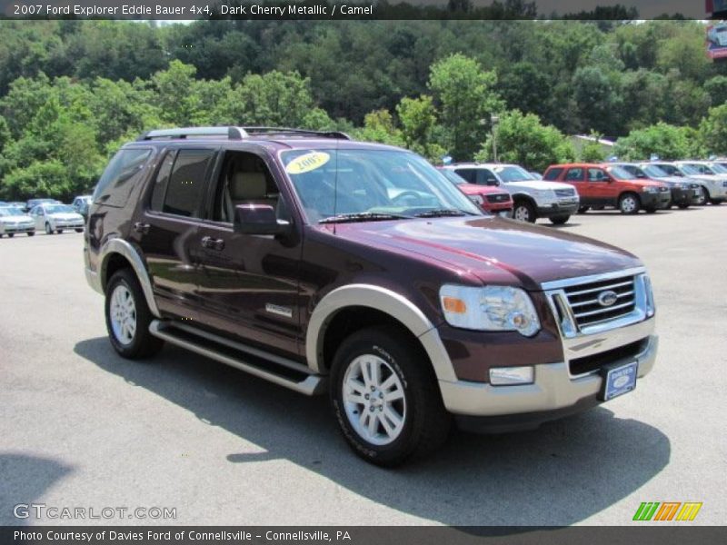 Dark Cherry Metallic / Camel 2007 Ford Explorer Eddie Bauer 4x4