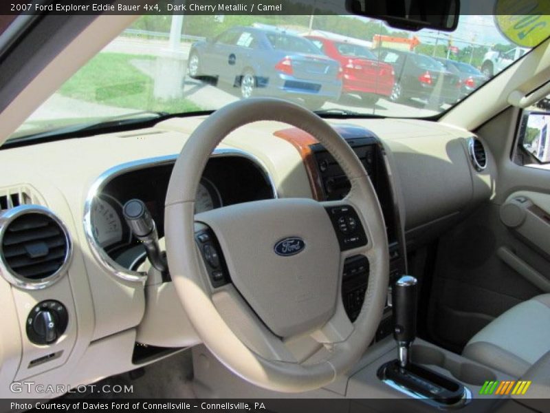 Dark Cherry Metallic / Camel 2007 Ford Explorer Eddie Bauer 4x4