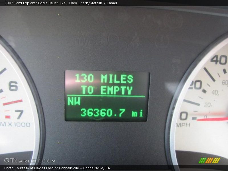 Dark Cherry Metallic / Camel 2007 Ford Explorer Eddie Bauer 4x4