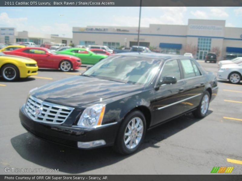 Black Raven / Shale/Cocoa Accents 2011 Cadillac DTS Luxury