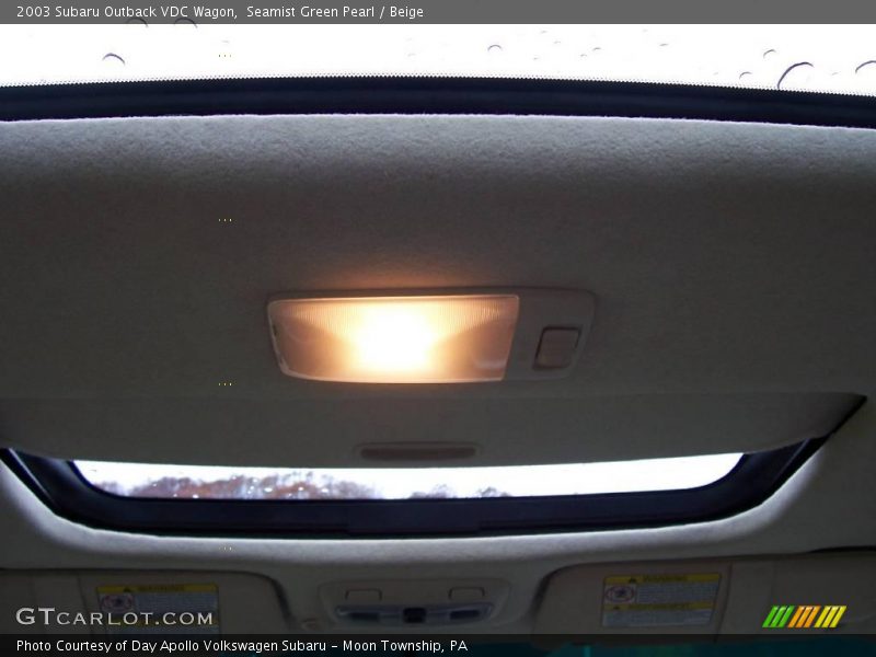 Seamist Green Pearl / Beige 2003 Subaru Outback VDC Wagon