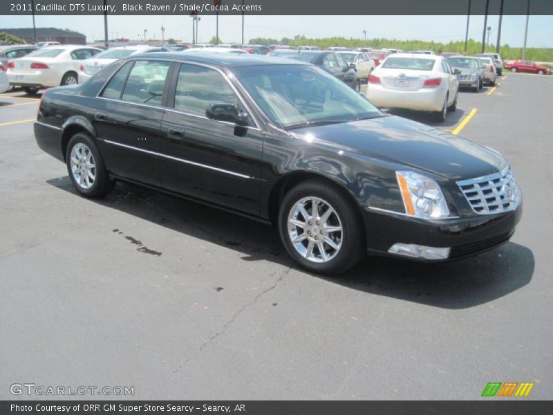 Black Raven / Shale/Cocoa Accents 2011 Cadillac DTS Luxury