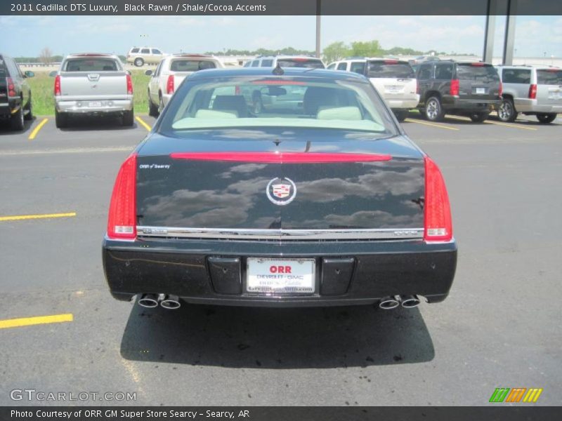 Black Raven / Shale/Cocoa Accents 2011 Cadillac DTS Luxury
