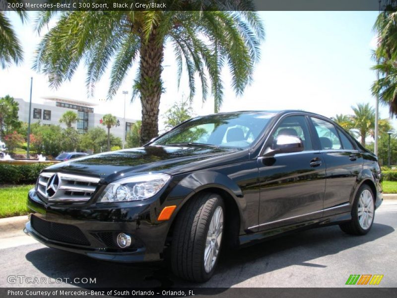Black / Grey/Black 2009 Mercedes-Benz C 300 Sport