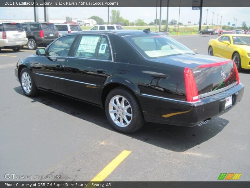 Black Raven / Shale/Cocoa Accents 2011 Cadillac DTS Luxury