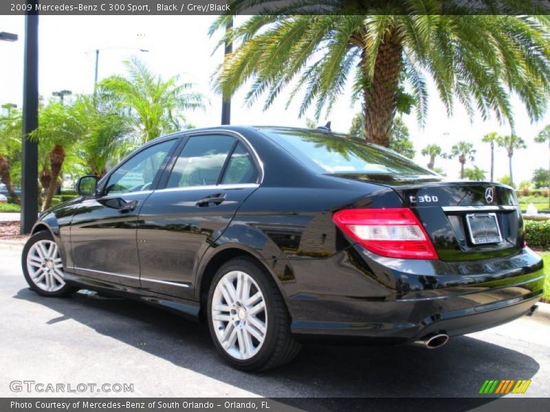 Black / Grey/Black 2009 Mercedes-Benz C 300 Sport