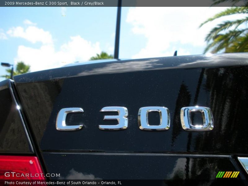 Black / Grey/Black 2009 Mercedes-Benz C 300 Sport