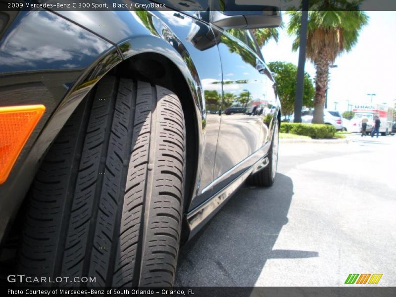 Black / Grey/Black 2009 Mercedes-Benz C 300 Sport
