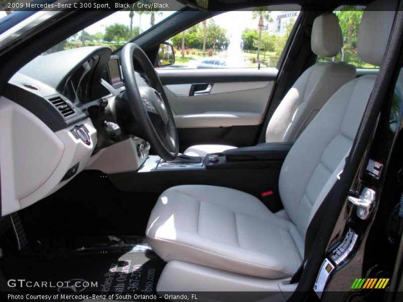 Black / Grey/Black 2009 Mercedes-Benz C 300 Sport