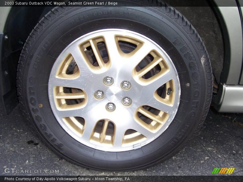 Seamist Green Pearl / Beige 2003 Subaru Outback VDC Wagon
