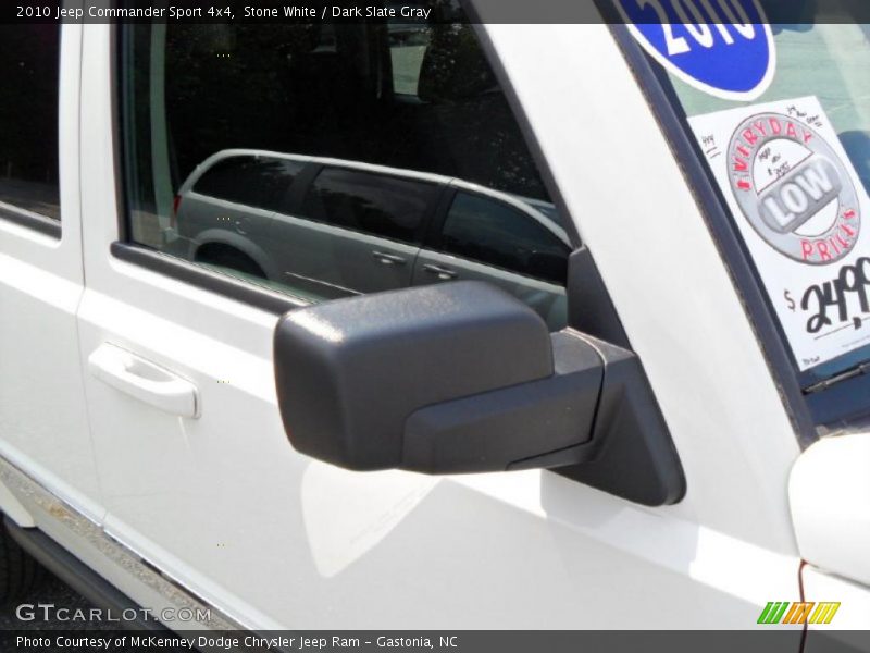Stone White / Dark Slate Gray 2010 Jeep Commander Sport 4x4