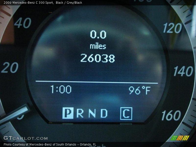 Black / Grey/Black 2009 Mercedes-Benz C 300 Sport