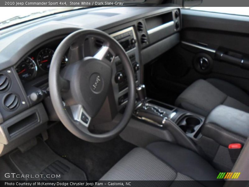 Stone White / Dark Slate Gray 2010 Jeep Commander Sport 4x4